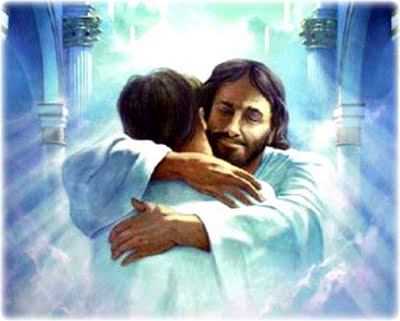 Jesus hugs