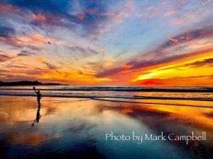 Beach Scene By Mark Campbell