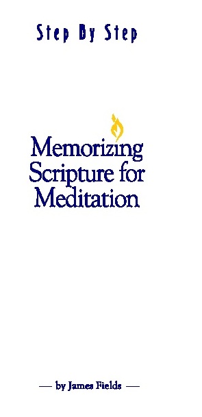 Memorizing Scripture Pamphlet